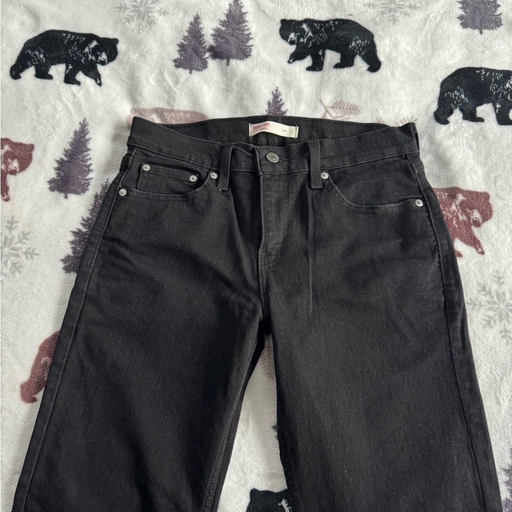 Levi's Men's Black Straight Jeans